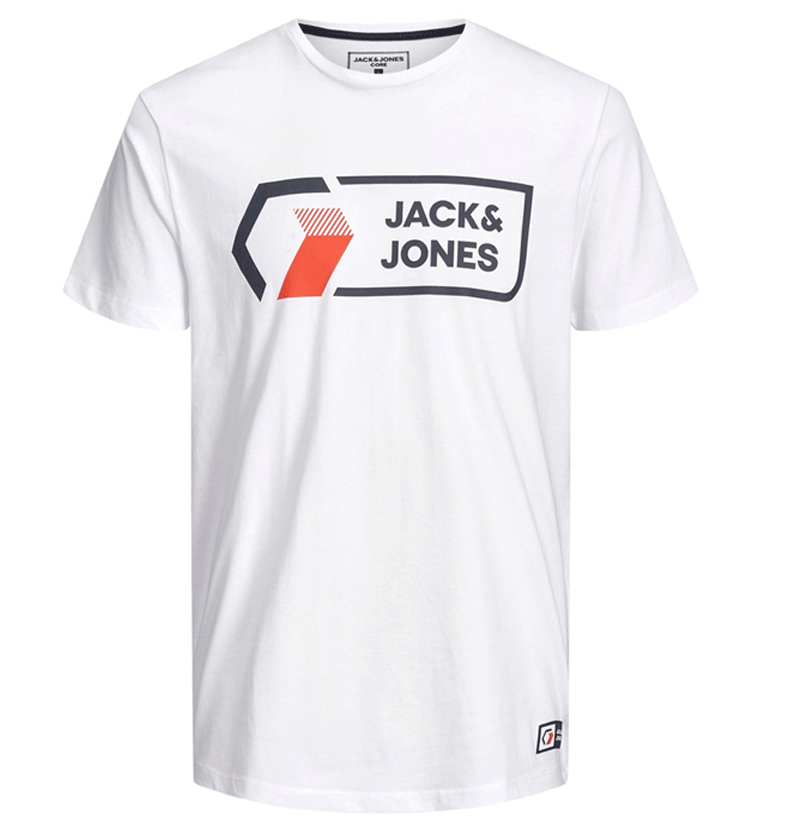 JACK & JONES   JCOLOGAN TEE WHITE 12204902