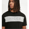 NICCE MERCURY STRIPE TEE BLACK/GREY 1550-K025-0853