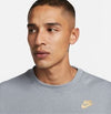 NIKE  STANDARD ISSUE STACK LOGO CREW SUIT GREY