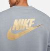 NIKE  STANDARD ISSUE STACK LOGO CREW SUIT GREY