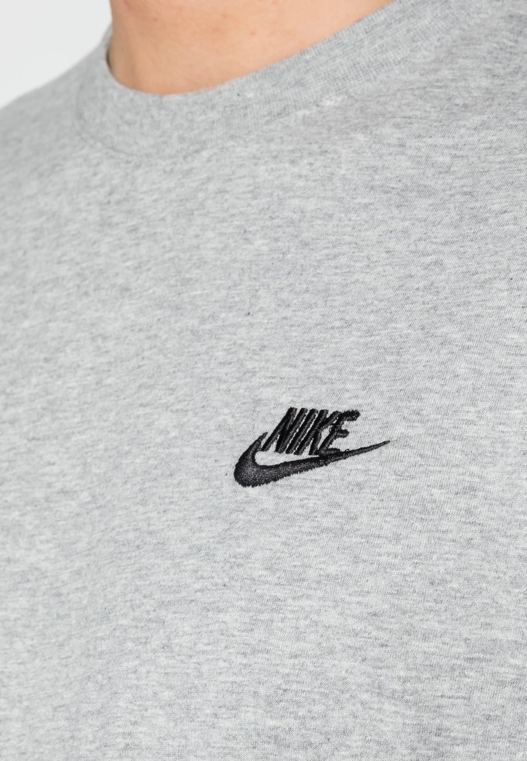 Nike club t shirt dark grey best sale