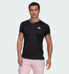 ADIDAS US SERIES TEE BLACK/PINK HH9472