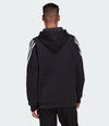 Adidas 3 STRIPE FULL ZIP HOOD BLACK HK4568