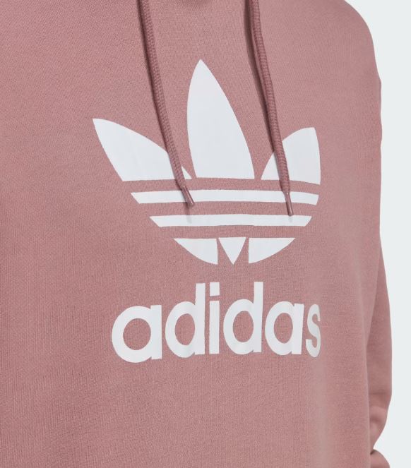 Adidas TREFOIL HOODY PALE BURGUNDY HM9325