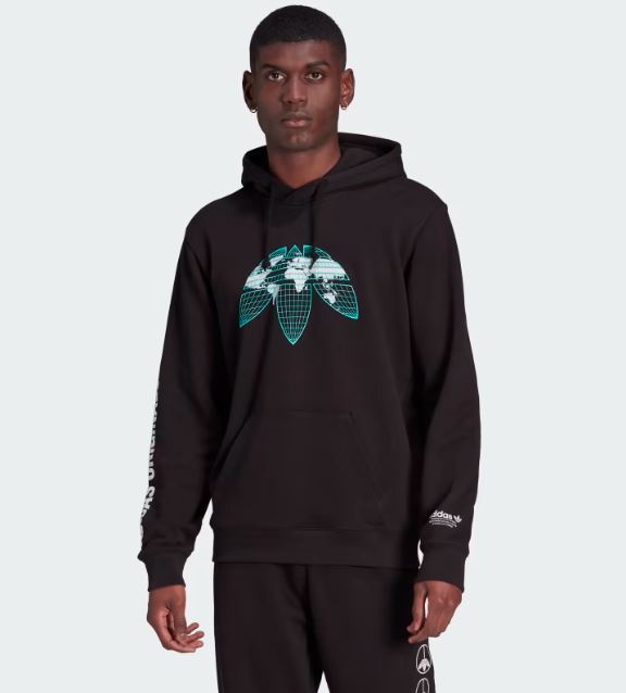 Adidas  UNITED GRAPHIC HOODIE BLACK HF4902