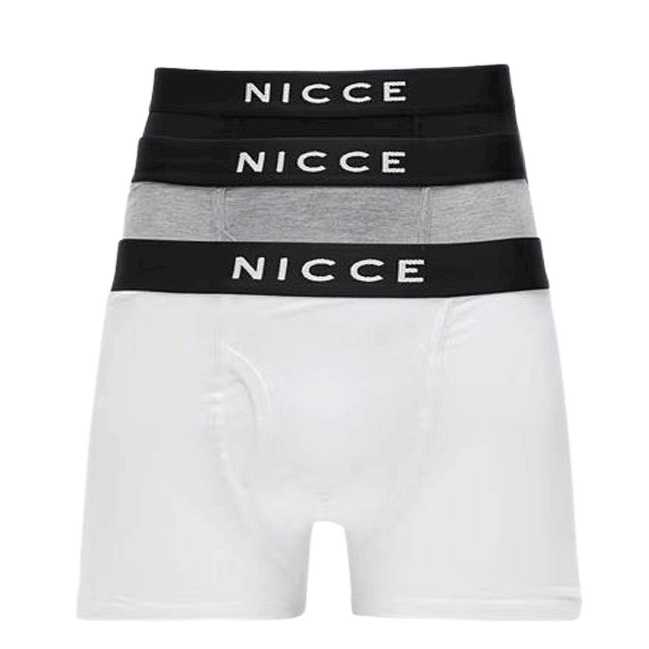 NICCE 3PK CUBAR BOXERS BLK/GRY/WHI 0178-K011-0415