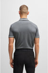 Boss Paddy Tipped Polo Shirt Natural  Grey  50469055-251