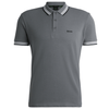 Boss Paddy Tipped Polo Shirt Natural  Grey  50469055-251