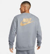 NIKE  STANDARD ISSUE STACK LOGO CREW SUIT GREY