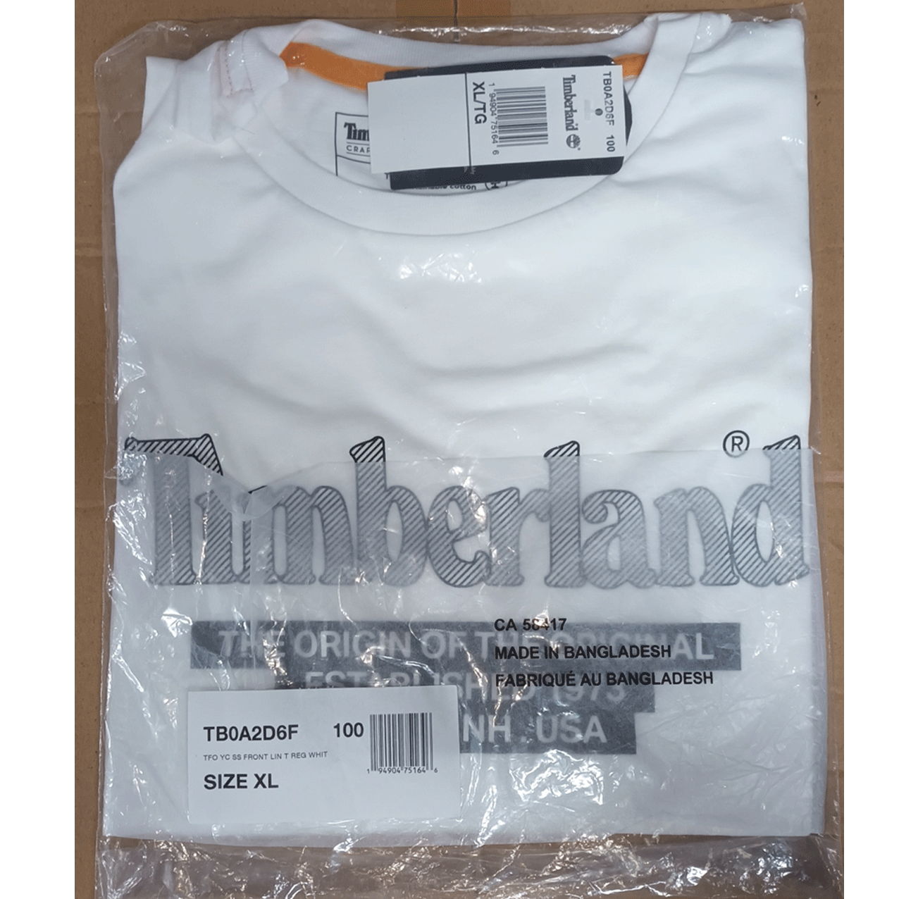 TIMBERLAND TFO FRONT LIN TEE REG WHITE TB0A2D6F-100