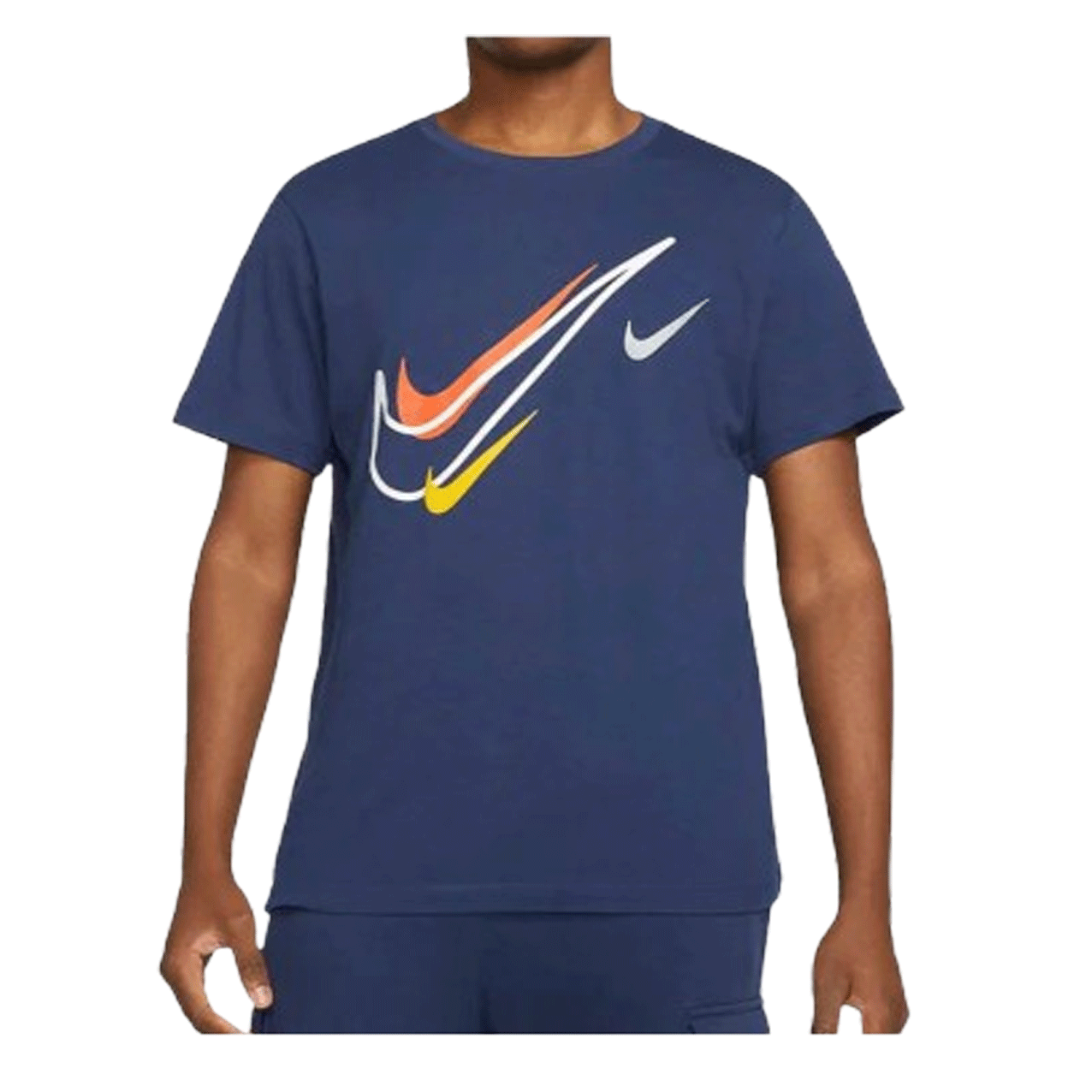 Nike Multi Swoosh Mens T-Shirt Navy  DQ3944-410