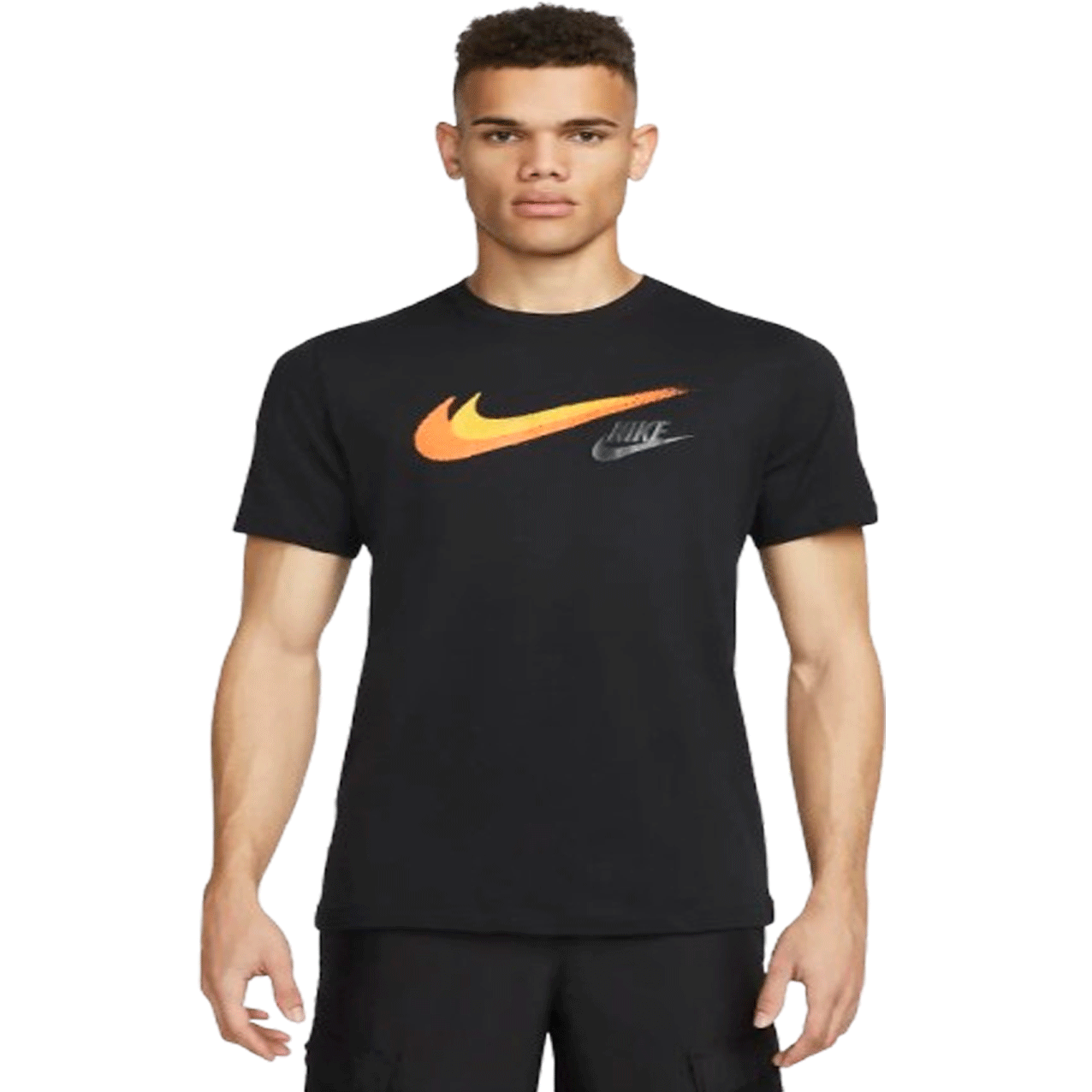 Nike Men's Classic Cotton Sportswear Swoosh Logo T-Shirt FQ7161-010