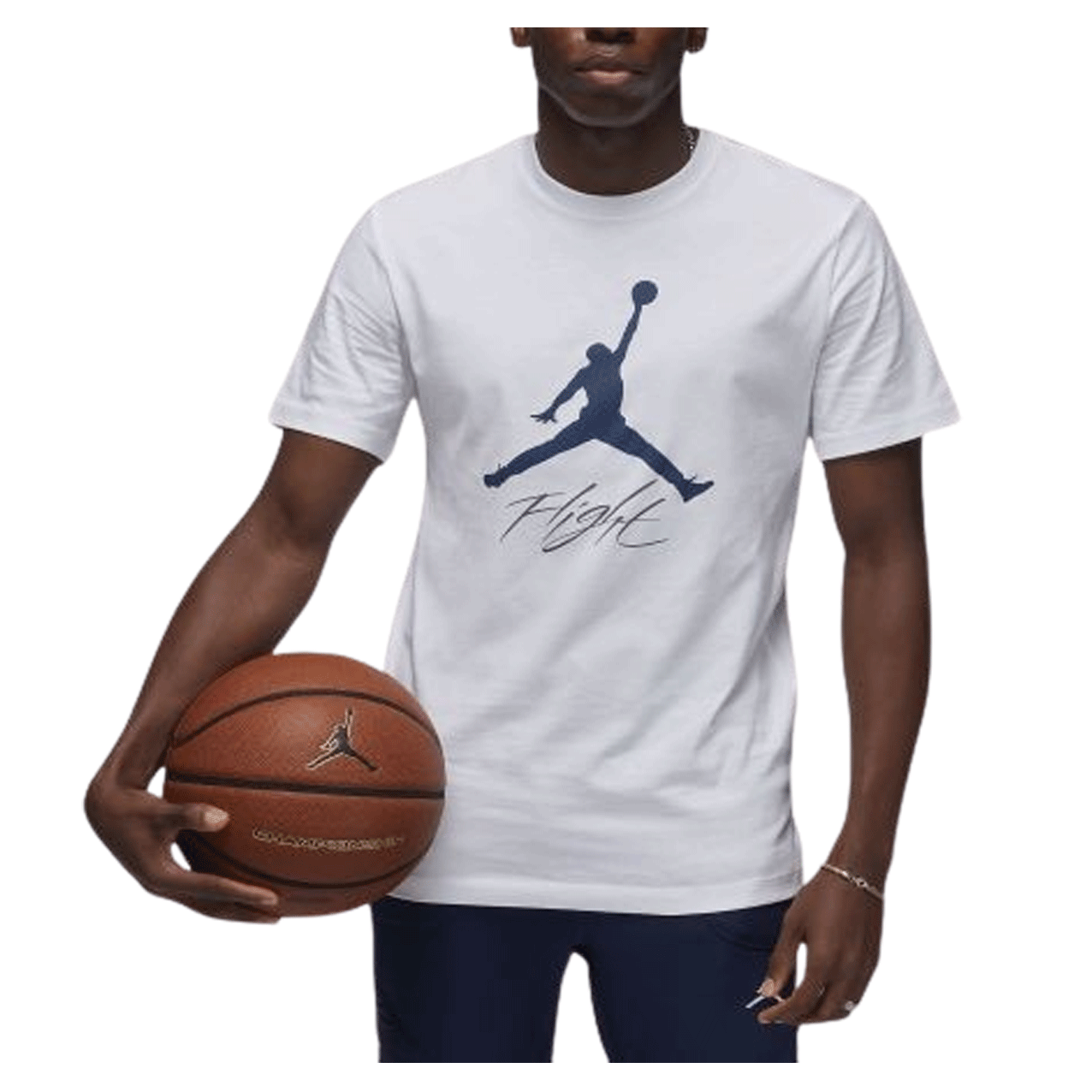 Jordan Men's T-Shirt Jumpman Flight White AO0664-102