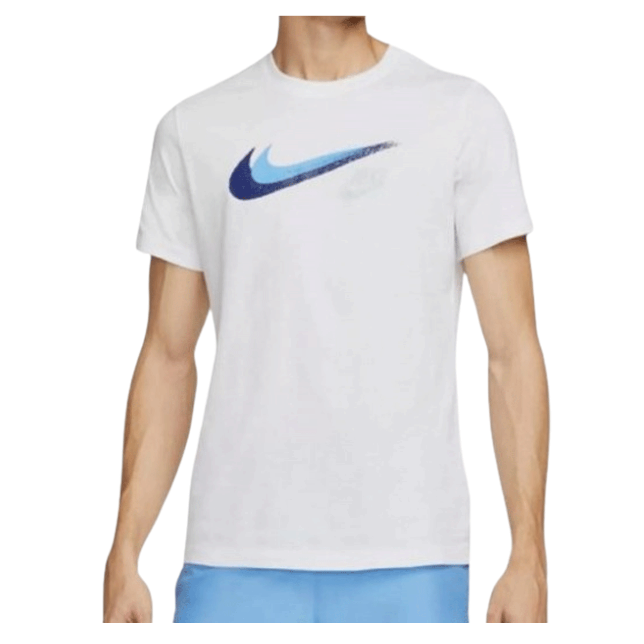 Nike Men's Classic Cotton Sportswear Swoosh Logo T-Shirt FQ7161-100