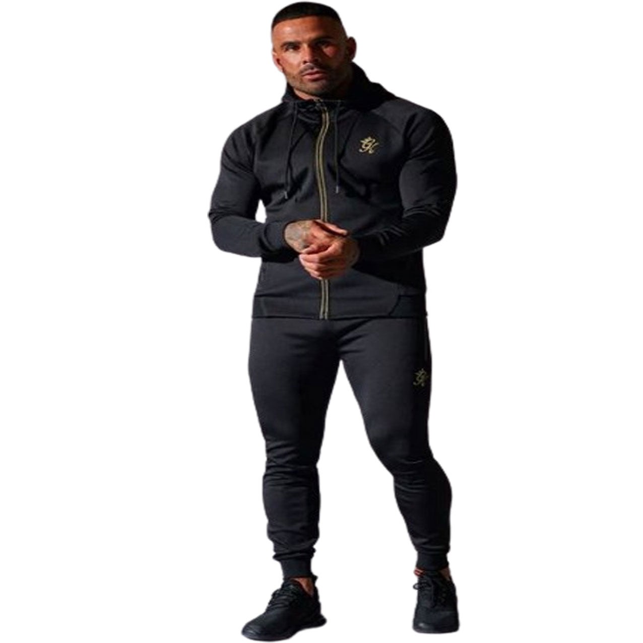 GYM KING ZIP SUIT BLACK GOLD TST A28OH T TSB A28OI B Benson66