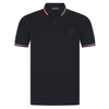 FRED PERRY  TWIN TIPPED POLO NAVY/RED M3600-T55