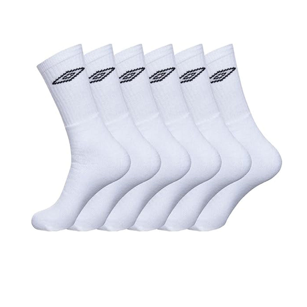 UMBRO 5PK SPORTS SOCK WHITE 64010U-002