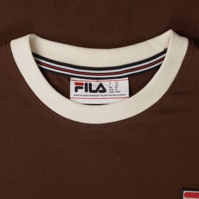 FILA MARCONI TEE BROWN ORANGE LM1836AT 224 FW23 Benson66