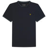 Lyle &amp; Scott SEASONAL BRANDED RINGER TEE NAVY TS1419V-Z271