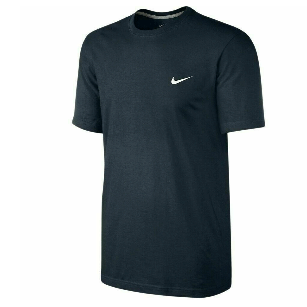 Nike Mens T Shirt Embroidered Logo Short Sleeve Cotton TShirt 707350-013 freeshipping - Benson66