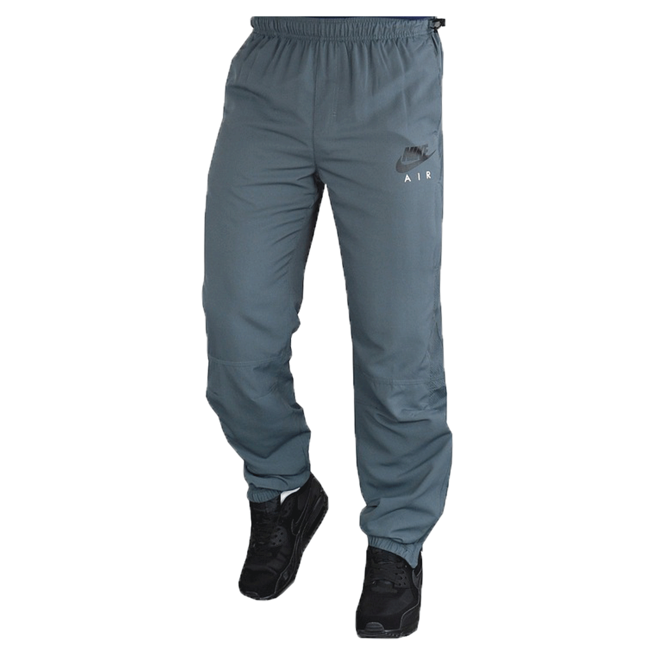 Mens New Nike Air Tracksuit Woven Cuffed Bottoms Joggers  Grey