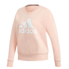 ADIDAS WOMENS BOS CREW JUMPER PEACH GC6926