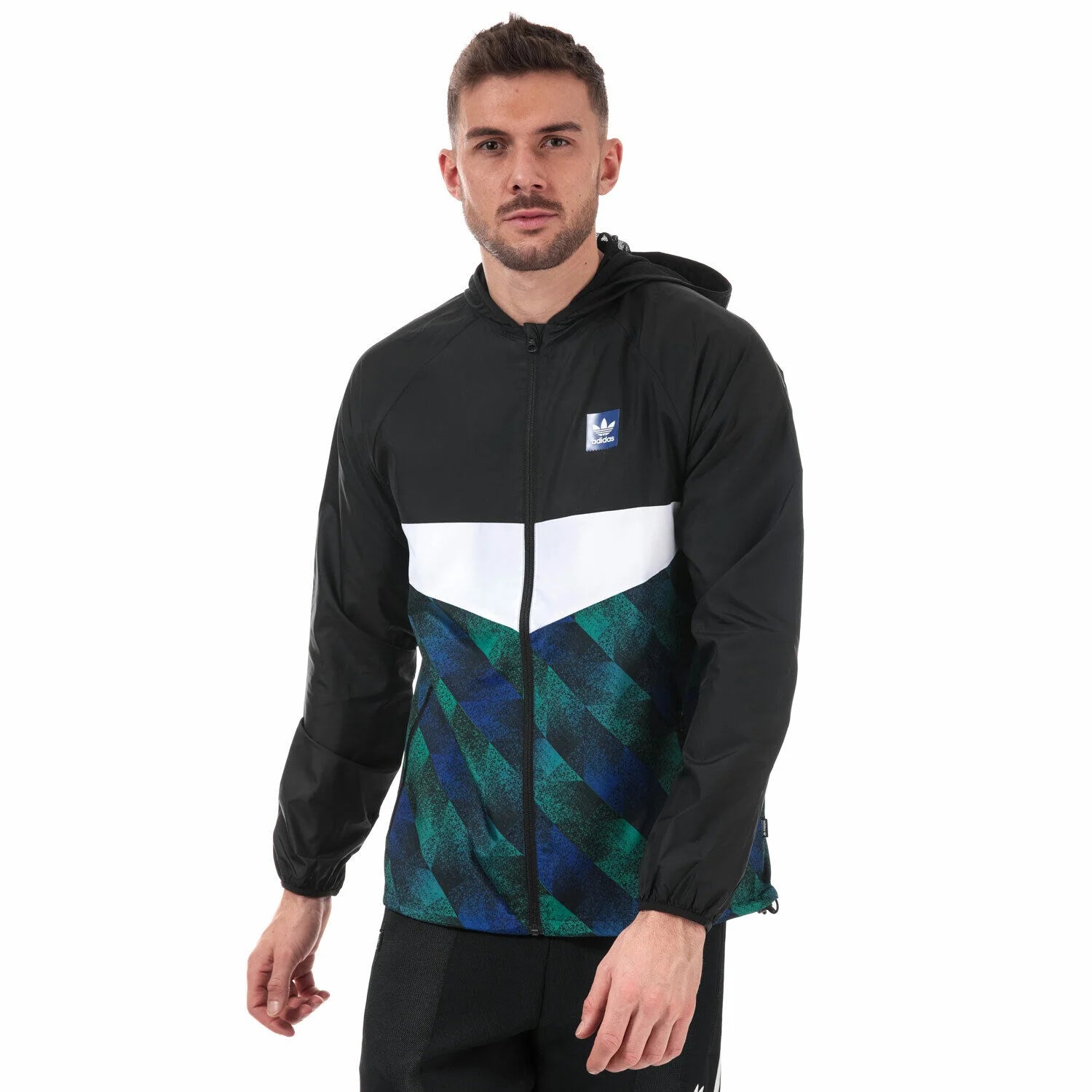 Adidas TOWNING JACKET BLK BLU GRN DU8380 Benson66