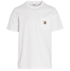 CARHARTT WIP POCKET TEE WHITE/GOLD I022091-02XX