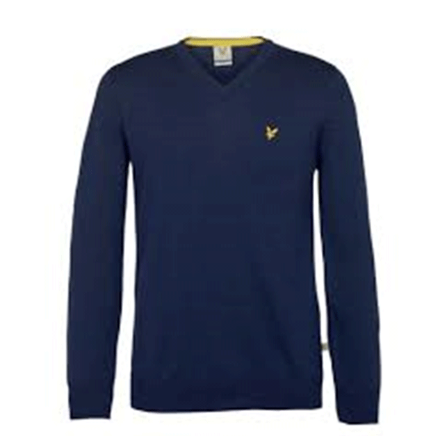 LYLE & SCOTTNEVIS CREW JUMPER NAVY KN330G-Z05