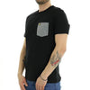 LYLE &amp; SCOTT CONTRAST POCKET TEE BLACK/GREY TS831V-W552