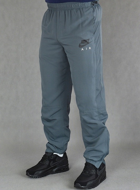 Mens New Nike Air Tracksuit Woven Cuffed Bottoms Joggers  Grey