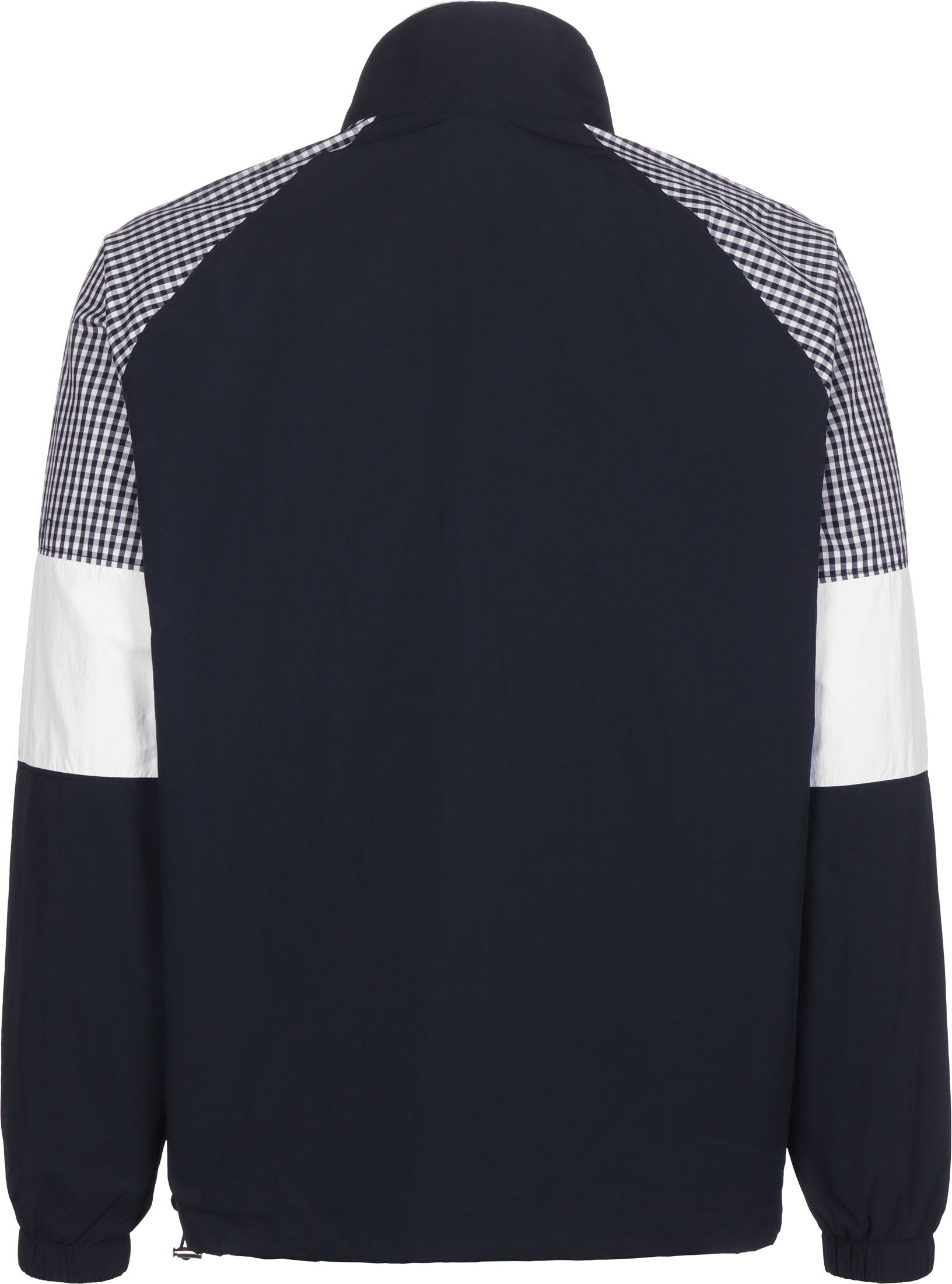 LYLE &amp; SCOTT GINGHAM MIX TRACK JACKET NAVY/WHITE JK1418V-Z271