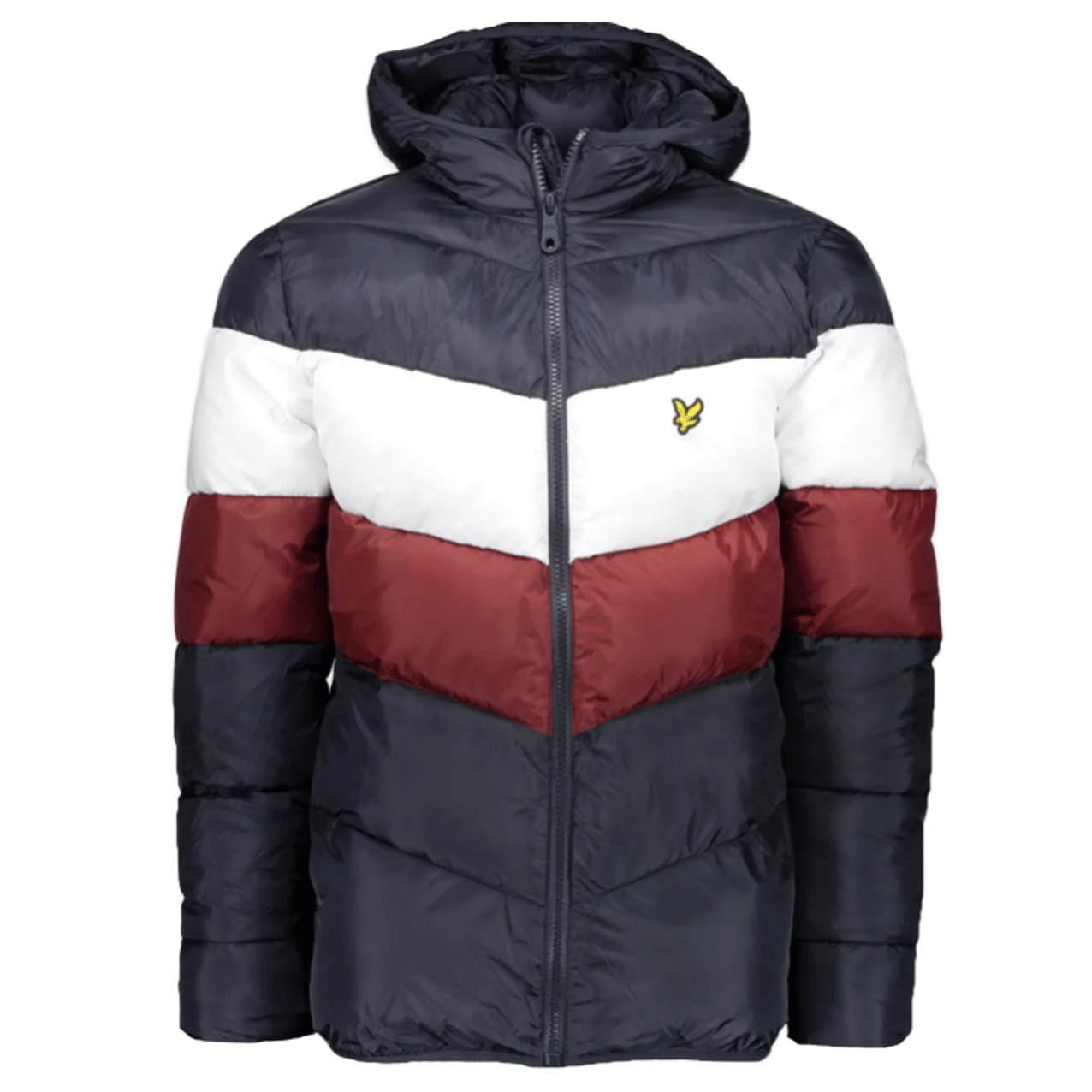 LYLE & SCOTT BLOCK PUFFA JACKET NAVY/WHI/RED JK1200V-Z766