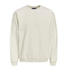 JACK &amp; JONES  JORBRINK SWEAT CREW WHITE 12186363