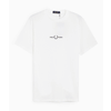 FRED PERRY EMBROIDERED TEE WHITE M4580-100