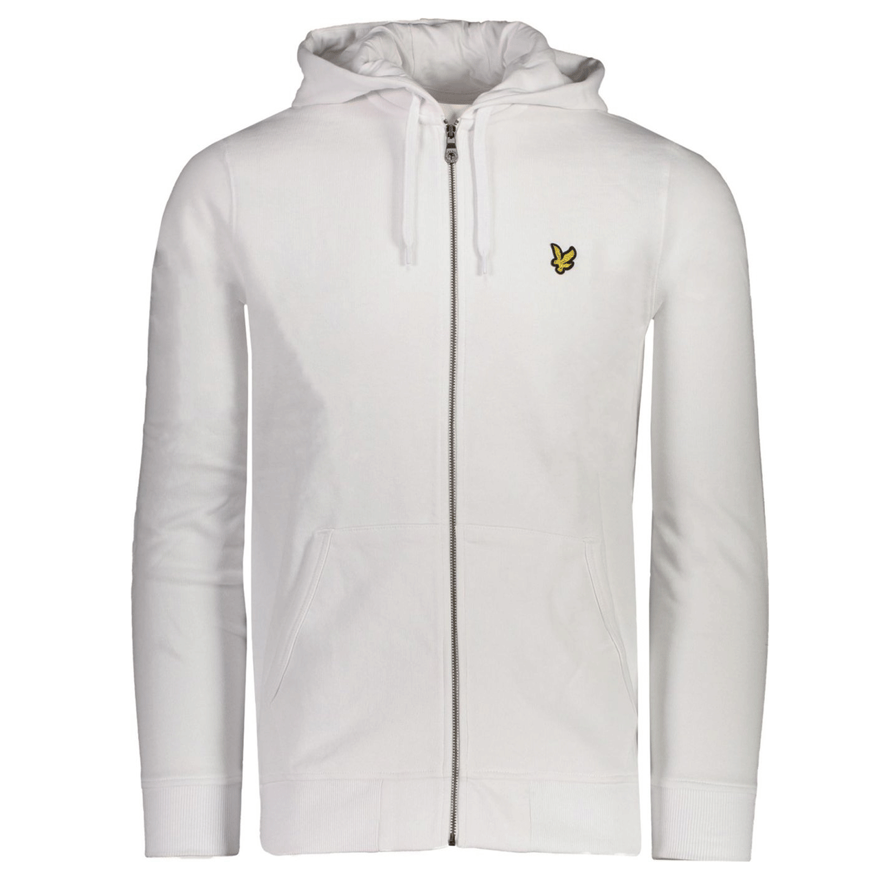 LYLE & SCOTT ZIP THROUGH HOODIE WHITE  ML420VTR-626