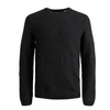 JACK &amp; JONES JJEDAMIAN KNIT CREW BLACK 1221273