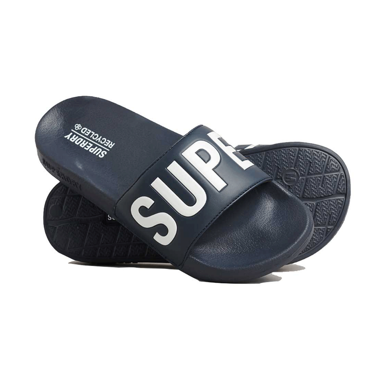 SUPERDRY CORE VEGAN POOL SLIDER NAVY MF310222A-ECQ