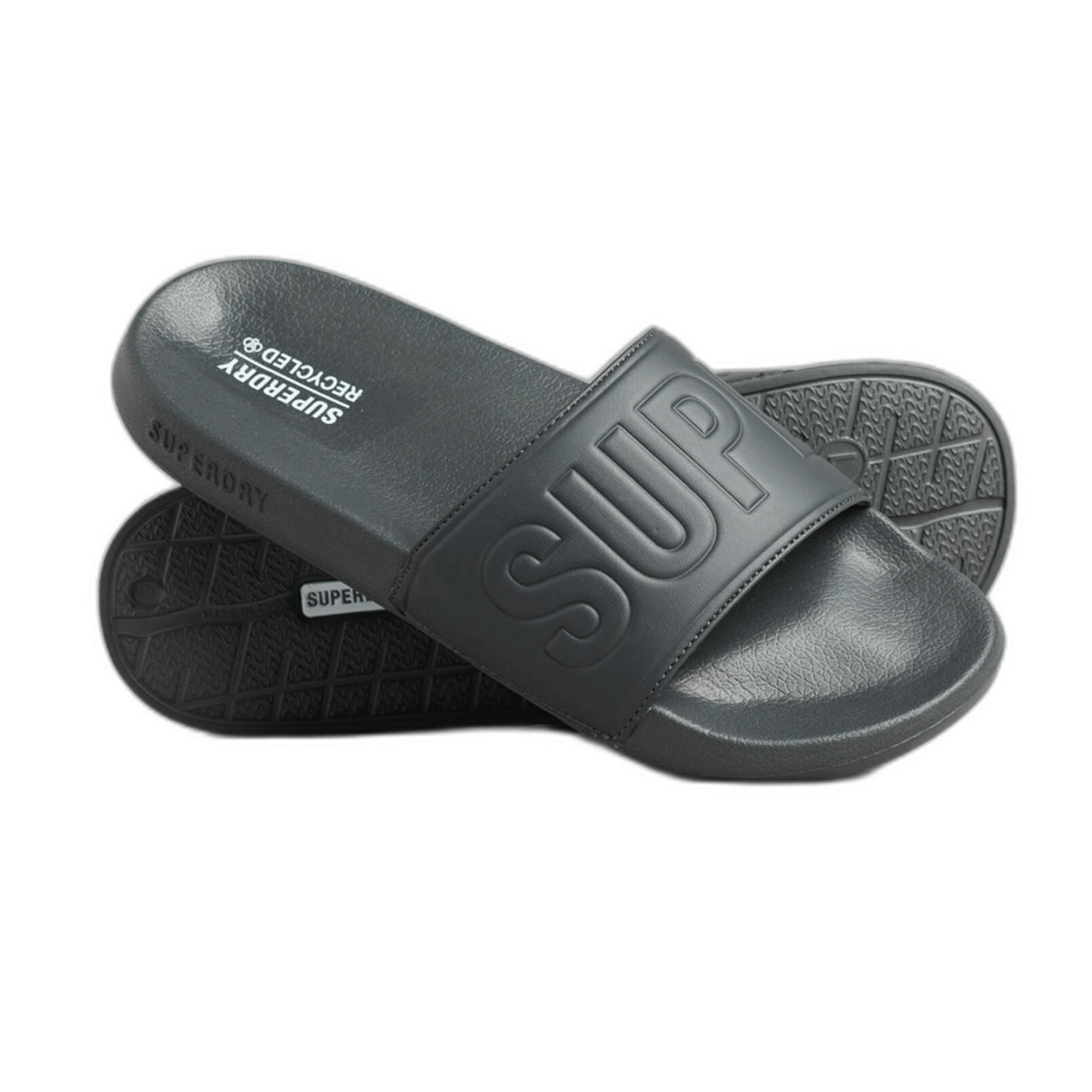 SUPERDRY CORE VEGAN POOL SLIDER GREY MF310222A-HSZ