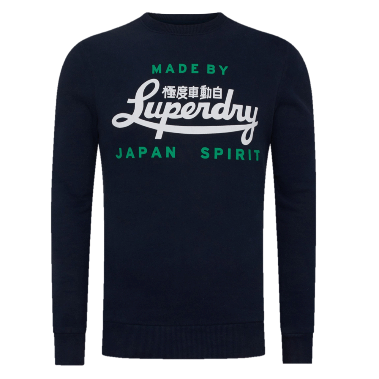 Superdry SCRIPT STYLE COL CREW NAVY M2011464A-09S