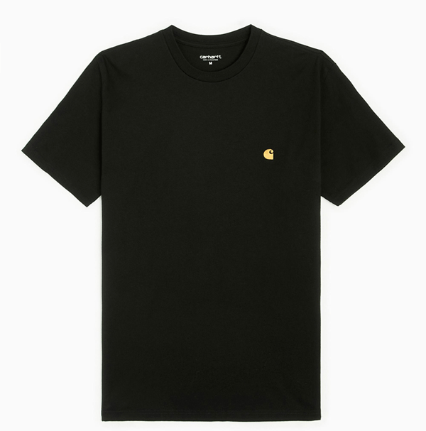 CARHARTT  WIP CHASE TEE BLACK/GOLD I026391-00FXX