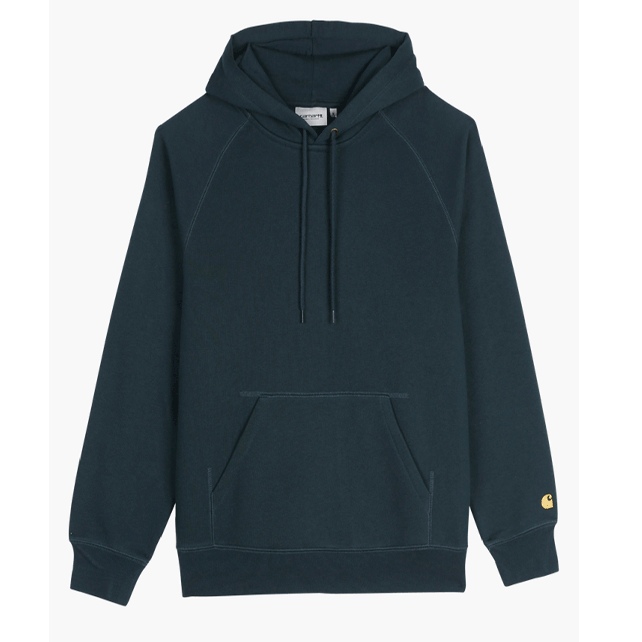 CARHARTT  CHASE HOODED SWEAT GREEN/GOLD I026384-0JJXX