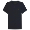 Lyle &amp; Scott SEASONAL BRANDED RINGER TEE NAVY TS1419V-Z271