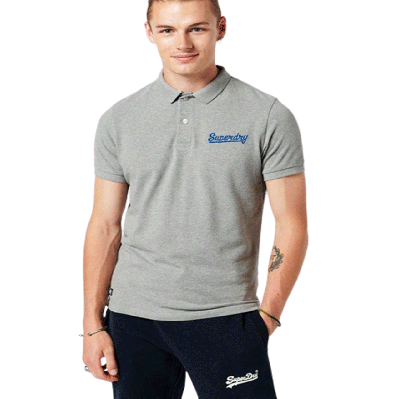 SUPERDRY SUPERSTATE POLO GREY MARL M1110257A-07Q