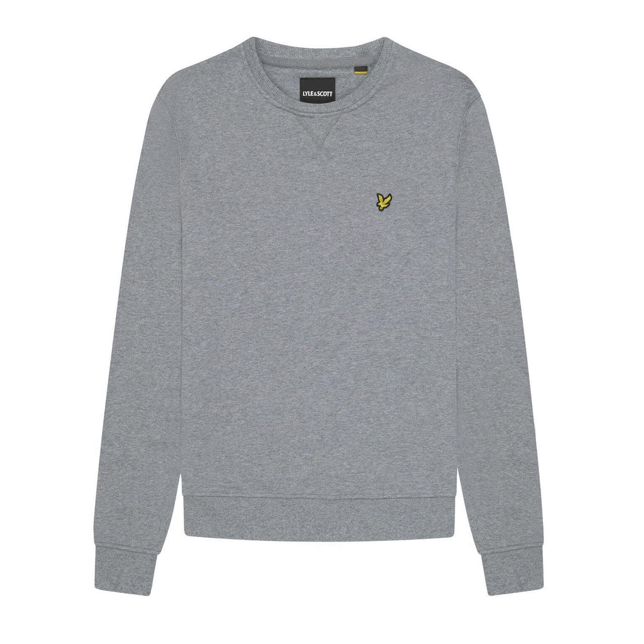 LYLE & SCOTT CREW SWEATSHIRT MID GREY MARL ML424VTR-T28