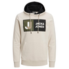 JACK &amp; JONES JCO LOGAN HOODIE MOONBEAM 12216327