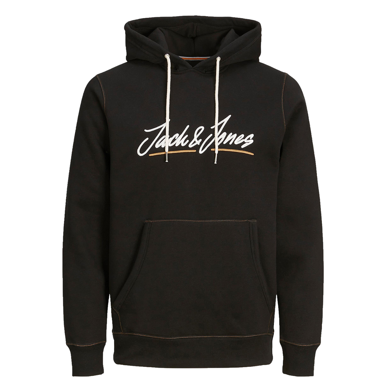 JACK & JONES JORTONS UPSCALE HOODIE BLACK 12205036