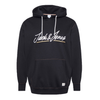 JACK &amp; JONES JWHTONS UPSCALE HOODIE BLACK 12231327