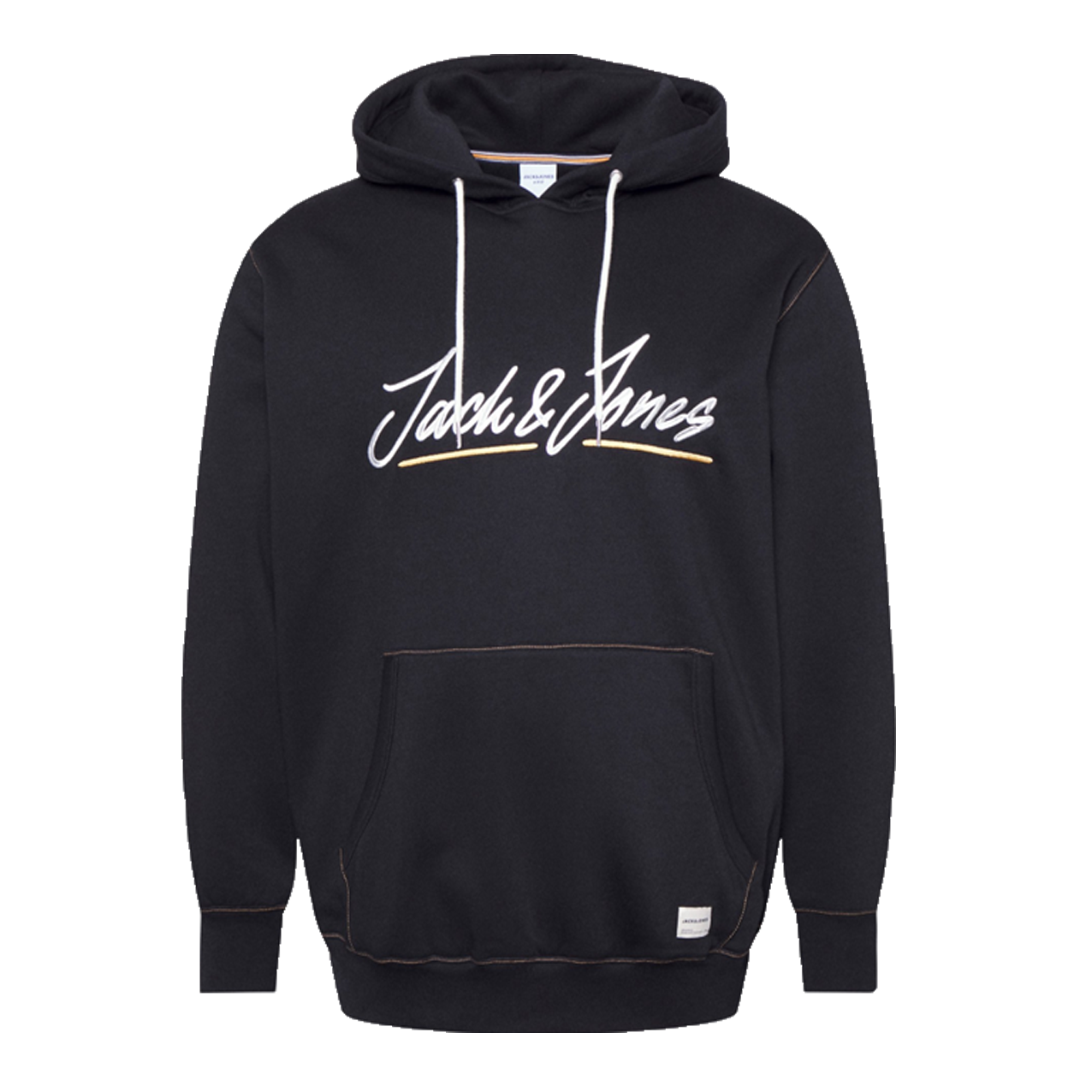 JACK & JONES JWHTONS UPSCALE HOODIE BLACK 12231327