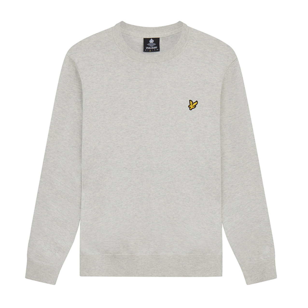 LYLE & SCOTT CREW JUMPER L/GREY MARL KN821V-D24